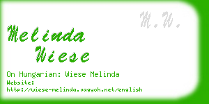 melinda wiese business card